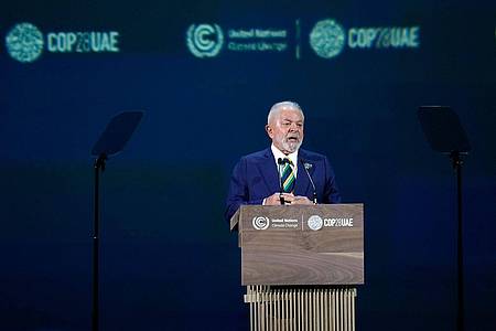 Brasiliens Präsident Luiz Inacio Lula da Silva spricht beim UN-Klimagipfel. Nächste Woche wird er in Berlin sein.